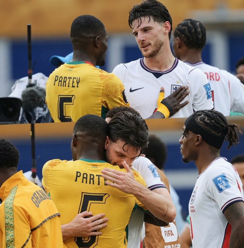 Milli_gosh's tweet photo. Declan Rice won so many hearts after the Ghana vs England match
That does not mean go and support Arsenal oo yooo https://t.co/wiDyGVB0iU