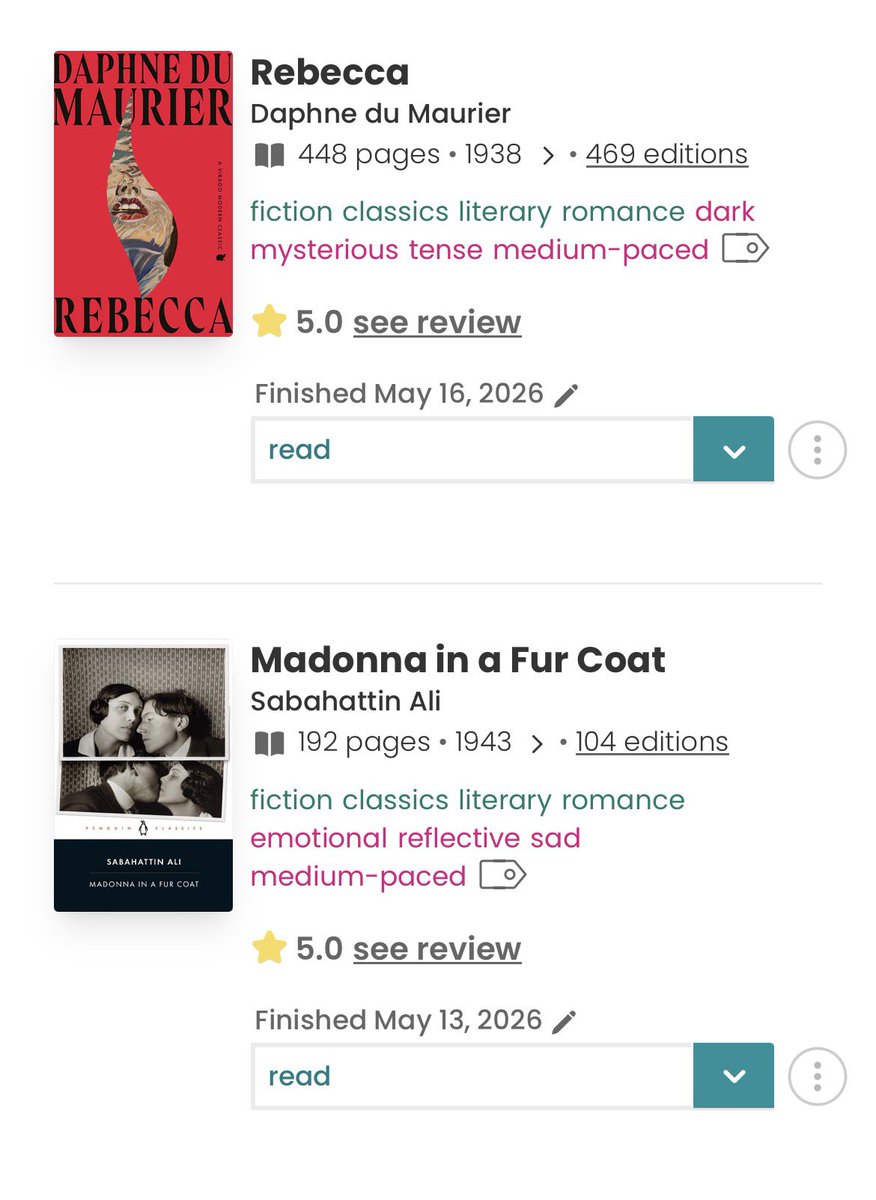 FlynnRami's tweet photo. my 5 star reads for the year so far (out of 35 books read) ⭐️⭐️⭐️⭐️⭐️ https://t.co/Vc32Lpig04