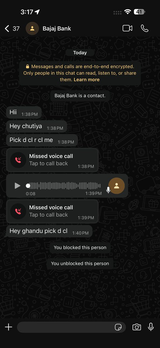 PIYA99BOSE's tweet photo. @Bajaj_Finserv @RBI @FinMinIndia Your agent (79964 50855) is continuously harassing my client, using abusive and threatening language. Such misconduct is unacceptable and causing severe mental distress. Take immediate action and stop this harassment. #BAJAJ #ConsumerRights https://t.co/7TEnEVAvWm