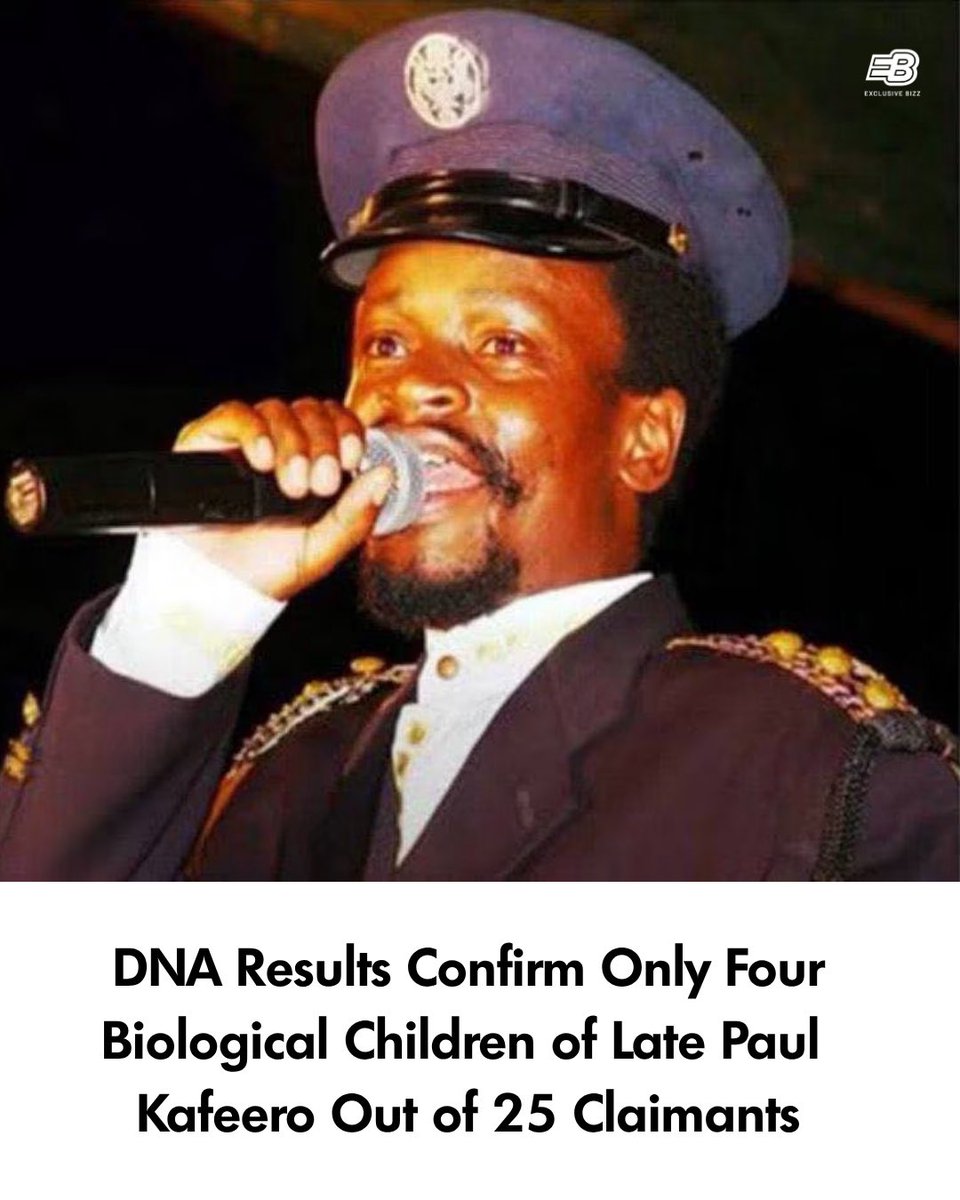 exclusive_bizz's tweet photo. DNA results confirm Benedicto Kafeero, Simon Peter Kafeero, Thomas Swaz Kafeero and Elizabeth Nagawa as the only Paul Kafeero’s biological children. https://t.co/zj9iJzULDU
