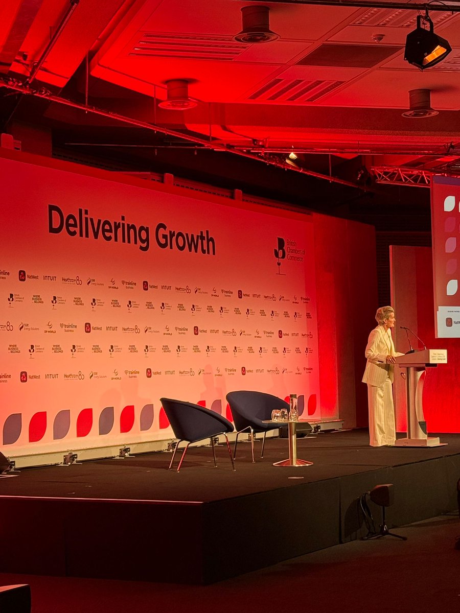 britishchambers's tweet photo. 📍“Delivering Growth” starts right now! 
 
🎤 Our Director General, @BCCShevaun CBE, is setting out what business needs from Government - and how the Chamber Network is already driving growth across the UK and globally. 
 
This is about action, not just ambition. 
 
💬 She says: “Back business, and we’ll deliver growth. If we want to see growth - our political leaders must reduce, the burdens on business. You must back businesses, not tax them.” 
 
🫵 What’s one change you want to see from Government to support growth? 

#WhereBusinessBelongs #BusinessGrowth #UKBusiness #EconomicGrowth #Policy #GrowthAgenda #UKEconomy
