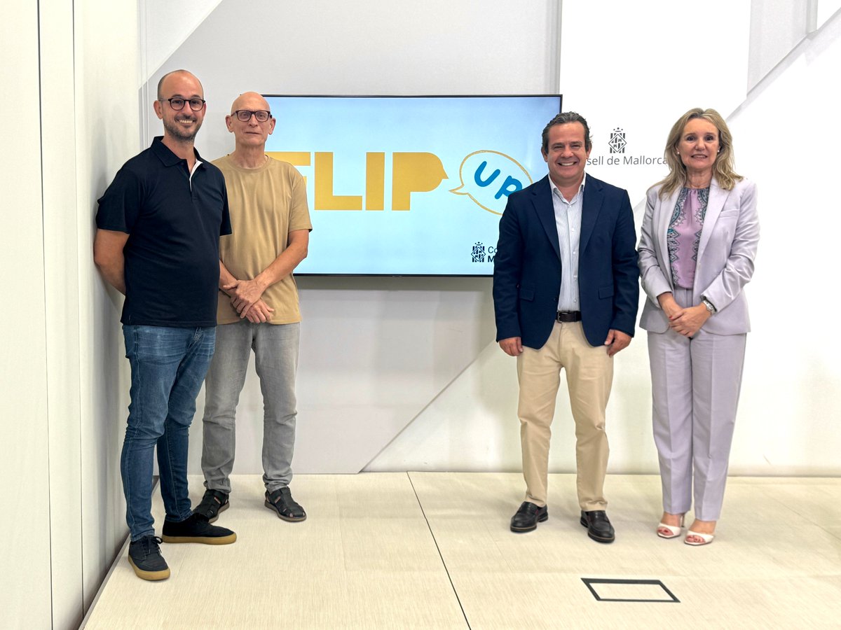 3SalutMental's tweet photo. El programa de salut mental «Flip Up» arriba a més de 4.000 alumnes d’FP en el seu primer any.

213 alumnes han donat la passa de demanar ajuda emocional després de participar en els tallers.

Una iniciativa del @ConselldeMca amb @3SalutMental.

ℹ️ https://t.co/J91rp5zA7v https://t.co/BBALtma4oR