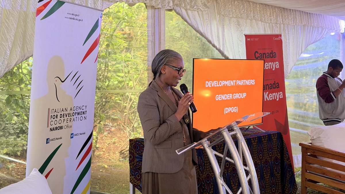 AICS_Nairobi's tweet photo. 🤝 A new chapter for the Development Partners Gender Group! 🇮🇹➡️🇨🇦 Italy handed the Chairship to Canada, with 🇮🇪 Ireland &amp; 🇸🇪 Sweden as Co-Chairs.

From donor mapping to tackling #TFGBV ahead of Kenya's 2027 elections — the mission continues.

This work is a relay, not a sprint🏅 https://t.co/x7UAK7YzyO