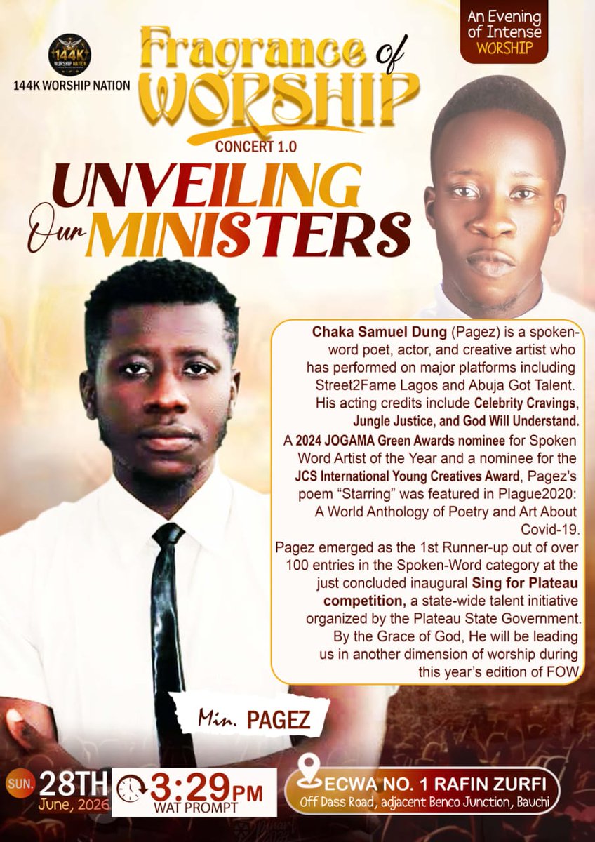 PagezSamuel1's tweet photo. Bauchi, it’s your weekend! 

I’ll be coming to fellowship with you, and God’s already lined up other great ministers to be a blessing.

Make plans to be there. It’s going to be special.  
Blessings! https://t.co/AHKHtV8T4x