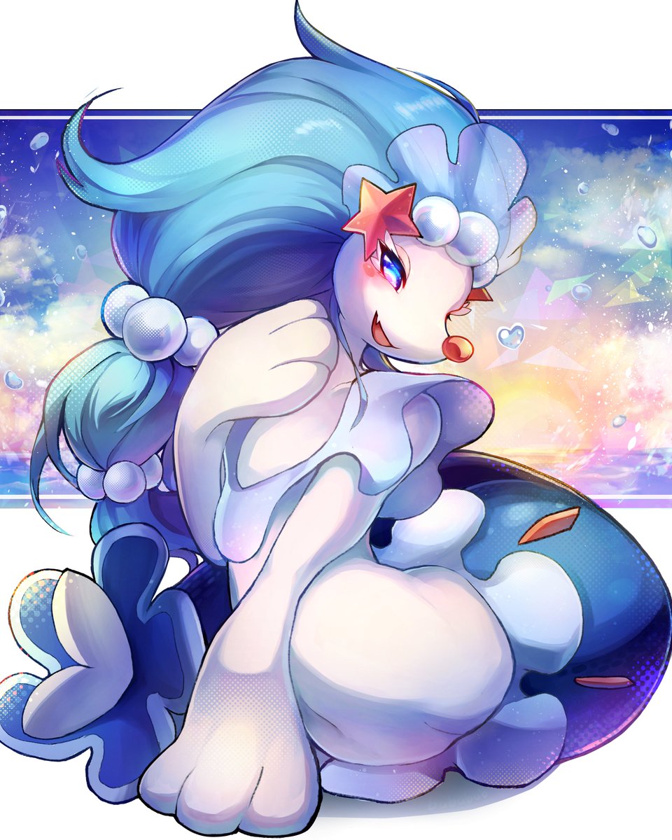 bububub's tweet photo. チャンピオンズでアシレーヌちゃんを見てたらムラムラしてきたので久しぶりに絵を描きました https://t.co/bXHrBAi0Ya