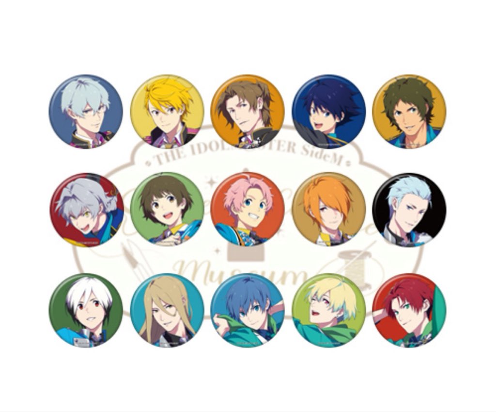 交換】アイドルマスターSideM 衣装展 グッズ 缶バッジ グループC 譲 