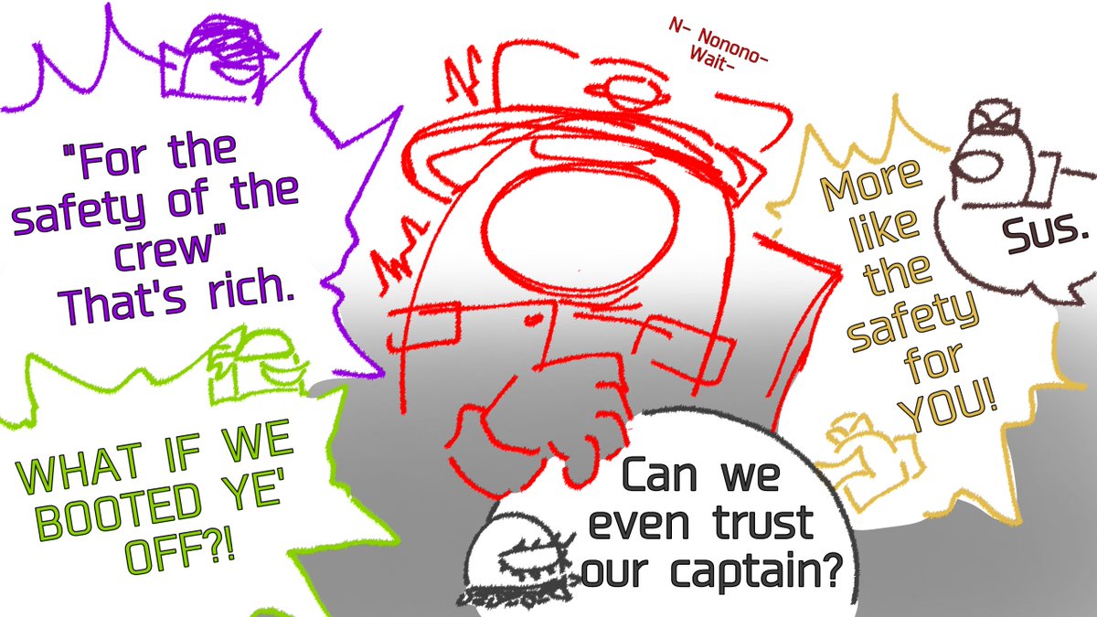shiroful__'s tweet photo. #CaptainRed #Amongusshow
hey guys do you remember that one among us comic called "Captain's Orders" or something

ok so imagine an amongi

[1/4] https://t.co/xwYuNYFrB9