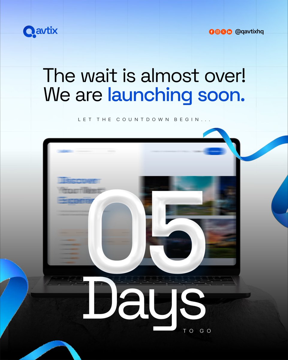 qavtixhq's tweet photo. 5 DAYS TO GO

What if getting into an event was as exciting as the event itself? 👀

No long queues. No ticket stress. No confusion.

Just a smarter way to experience every moment.

5 days to go. Visit https://t.co/VaBkMGJVwD

#Qavtix #5DaysToGo #SmartTicketing https://t.co/GK3X610NAp