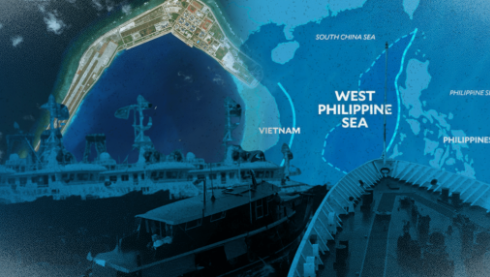 Migrel4's tweet photo. Spilling some facts: 

1) West Philippine Sea belongs to Philippines

2) China harasses us, rams our vessels, bullies our fishermen, but still Beijing will never own what is ours.  @leisbeth_recto  @KomiksXIII https://t.co/mBw8SnP6Ft