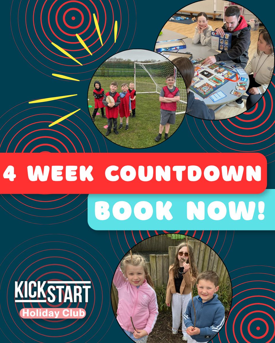 wearekickstart's tweet photo. β½π Summer Sports Camps & Holiday Clubs are OPEN!
π @BartonMossCPS
π Bradshaw Hall
π @mesne_lea
π Westwood Park
π @StMatthewsPri
π @tps_pri
βοΈ Games, fun & adventure all summer!
Book Nowπ https://t.co/U5FtpCGRSK
#SportsCamp #HolidayClub #SummerFun #Kickstart https://t.co/OGtbt0i0Jb