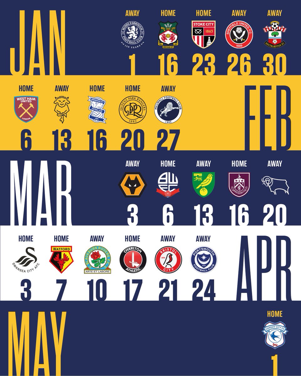 pnefc's tweet photo. All set for the 2026/27 Championship season. 🗓️

#pnefc