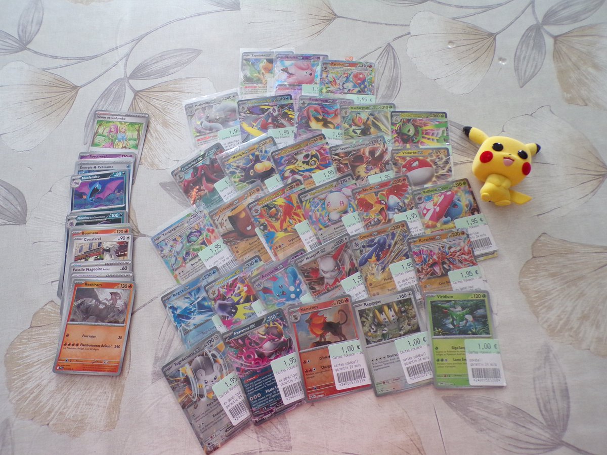 Pokemania0000's tweet photo. Achats duJour 

30/05/2026

Beacoup de nouvelles cartes

#Achats #Pokemania #Pokémon #Cartes #JCC #CartesPokémon #Collection #CollectionPokémon #CollectionJCC #CollectionCartes #CollectionCartesPokémon #CollectionJCC #CollectionCartesPokémonJCC https://t.co/q1FEcwZoqe