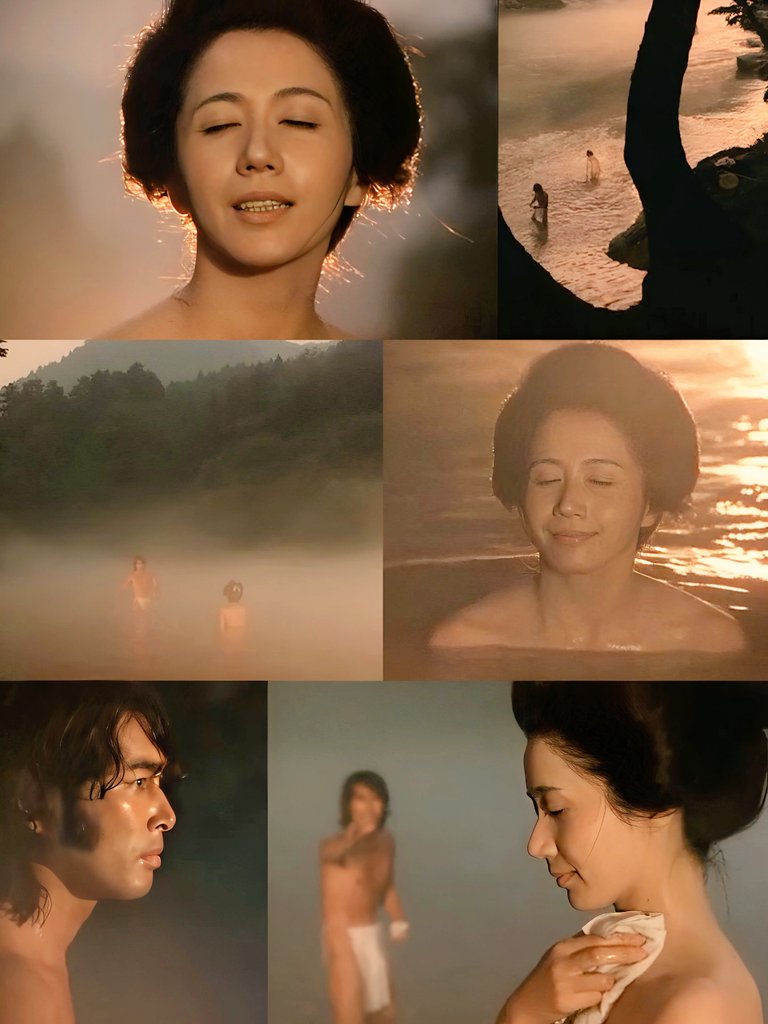 hirocorom's tweet photo. 『はなれ瞽女おりん』

「おまん そのまま
じっとしてりゃ。
夕焼けに染まって
仏様のようじゃ。
仏さんじゃ…」

ワイルド、無頼漢、アウトローでシブいニキのイメージだった(私の中の)原田芳雄さんに、頭を垂れる勢いで感嘆の声を挙げさせたおりん/志麻さんの神々しい逆光
#映画の中の印象的な夕景 https://t.co/9cag3uiA5R