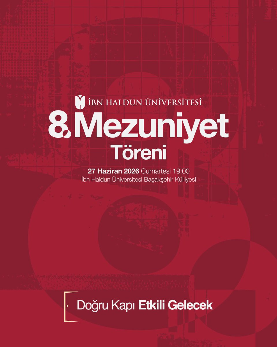 ibnhalduni's tweet photo. Dünyanın Dört Bir Yanından Mezunlarımızı 8. Mezuniyet Törenimizle Gelecek Kariyerlerine Uğurluyoruz✨

Sending Off Our Graduates from All Around the World Into Their Future Careers at Our 8th Graduation Ceremony✨

Detaylı bilgi:
https://t.co/dEFpL83p5q https://t.co/ikVMT5HnBQ