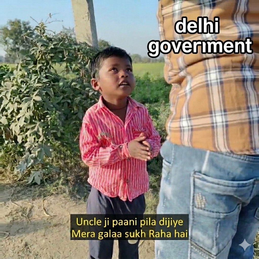 sarwism's tweet photo. Delhi People be like. https://t.co/Qqv2WhGy1v