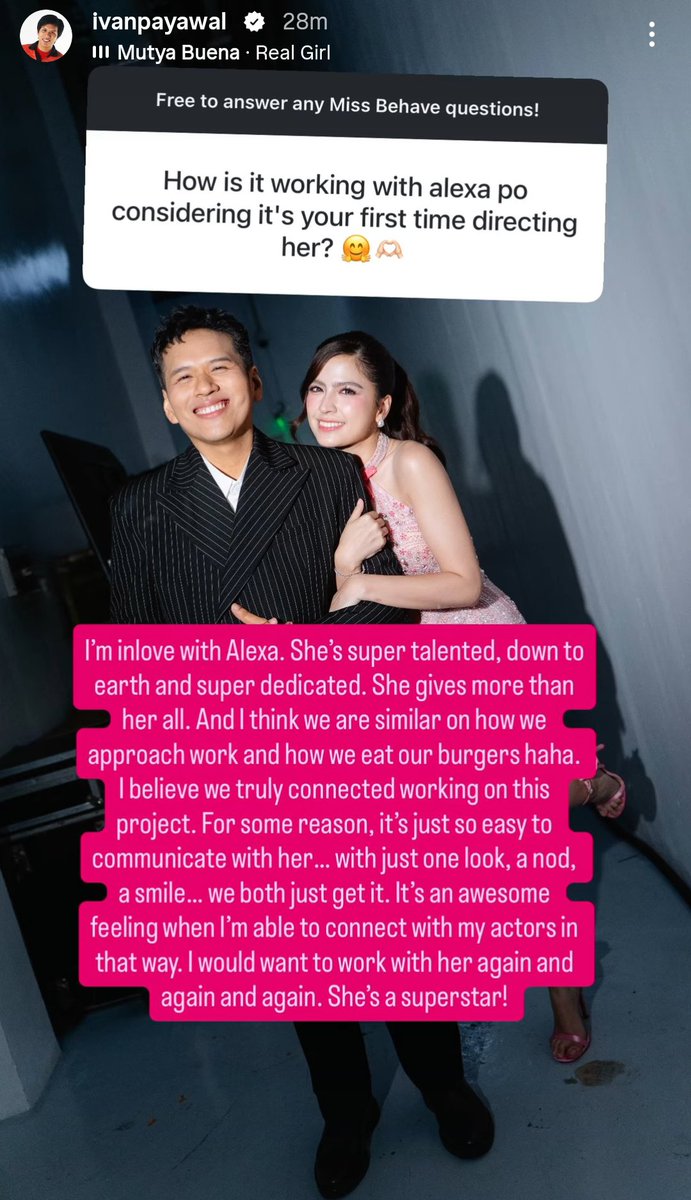 alxdei's tweet photo. Ito na bago kong ship, VanLex. Eme! Sana magkawork ulit sila ni Direk Ivan! 

#MissBehave 🎀
#AlexaIlacad @alexailacad https://t.co/F3dRfyGXl5