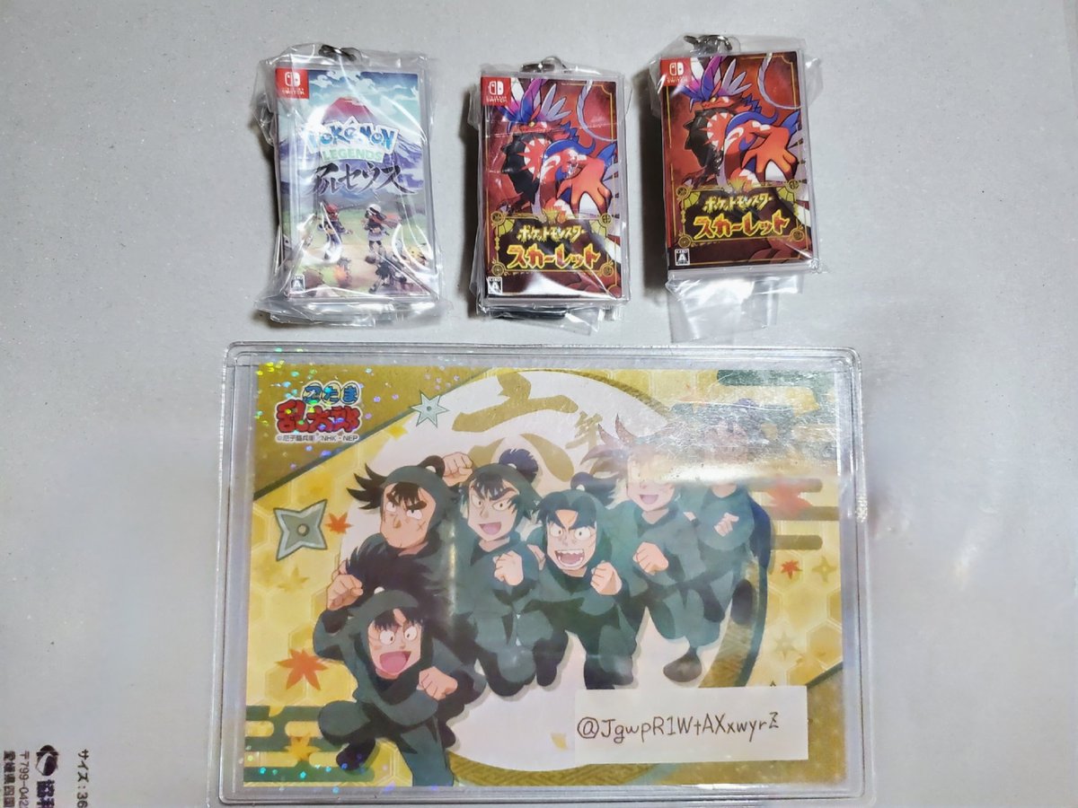 JgwpR1WtAXxwyrZ's tweet photo. ポケットモンスター　パッケージ&amp;ゲームカードキーホルダーコレクション 2019-2025　交換

譲　スカーレット2 アルセウス

求　シールド　バイオレット　ZA

大阪手渡しのみ
コンプ目的です。

どうぞ宜しくお願いいたします。 https://t.co/zXI5EMTWvf