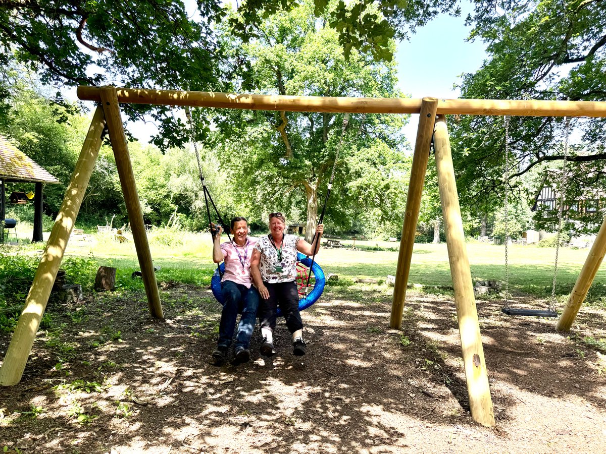 YMCAEastSurrey's tweet photo. Thanks to CIL funding &amp; support from Cllr Zelanie Cooper we've been able to install a fantastic new playground at @TOPheasantry.
It was a pleasure to welcome Cllr Cooper to visit &amp; she even enjoyed a quick go on the equipment!
@reigatebanstead https://t.co/M2qQWiWmcV