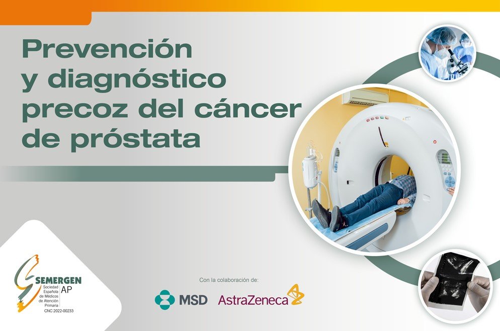 SEMERGENap's tweet photo. 🟠 Prevención y diagnóstico precoz del Cáncer de Próstata en #AtenciónPrimaria,
👉Incrementa tus competencias en la prevención y detección precoz de los tumores malignos de mayor interés por su prevalencia o morbimortalidad.
https://t.co/Qsu6K2zCBy
#cáncerpróstata https://t.co/8KVaUVXRNi