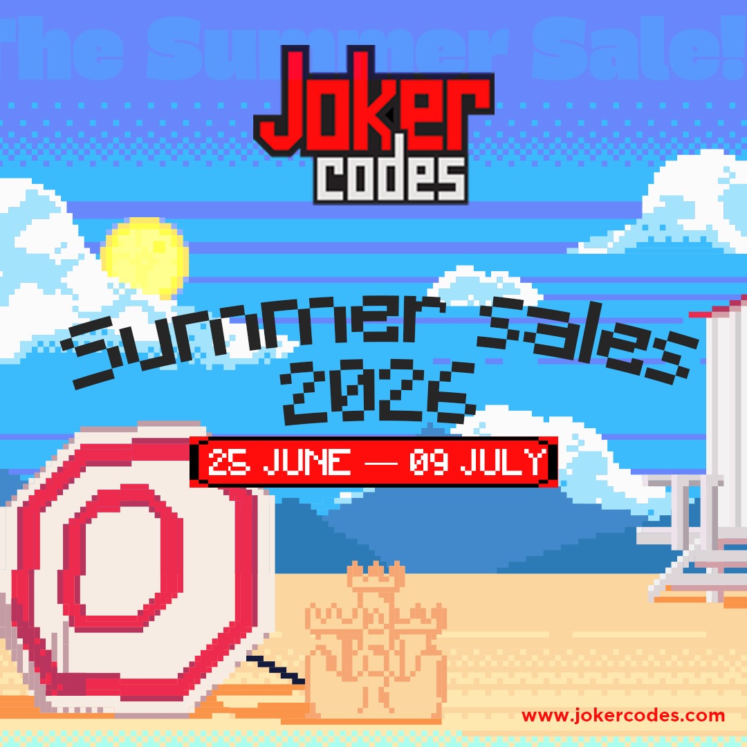 JokerCodes's tweet photo. 🔥 Joker Codes Summer Sale 2026
📅 June 25 – July 9

Get ready for unbeatable savings on:
🎮 Game Keys
🎁 Gift Cards
⭐ Gaming Subscriptions

Don't wait until it's over grab your favorites before the sale ends!

👉 https://t.co/JWWXNt4BUn

#SummerSale #Gaming #Deals #JokerCodes https://t.co/4SVzLJ92CR
