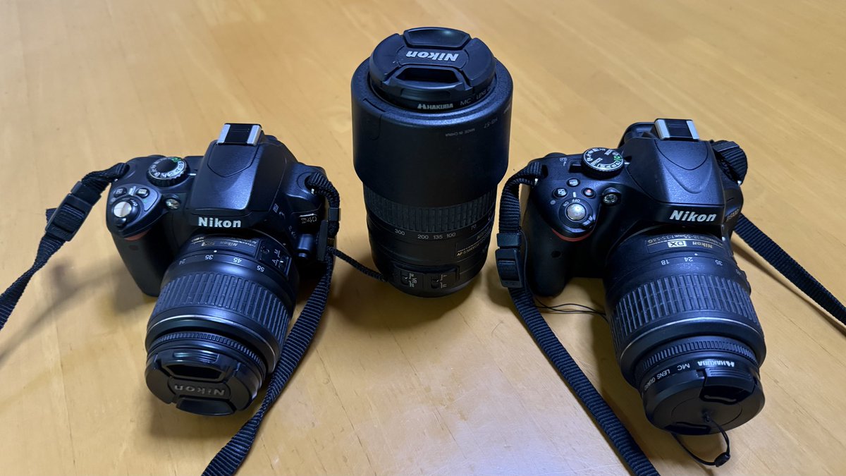 ニコンのD5100と当時のサブ機のD40も動いた（笑）