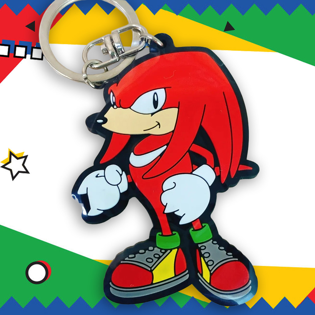 Sonic_Hedgeblog's tweet photo. Photos of a Knuckles Rubber keychain, released by SEGA Japan in 2020. It was part of the GO SEGA 60th anniversary line. https://t.co/BCbZj5QrUa