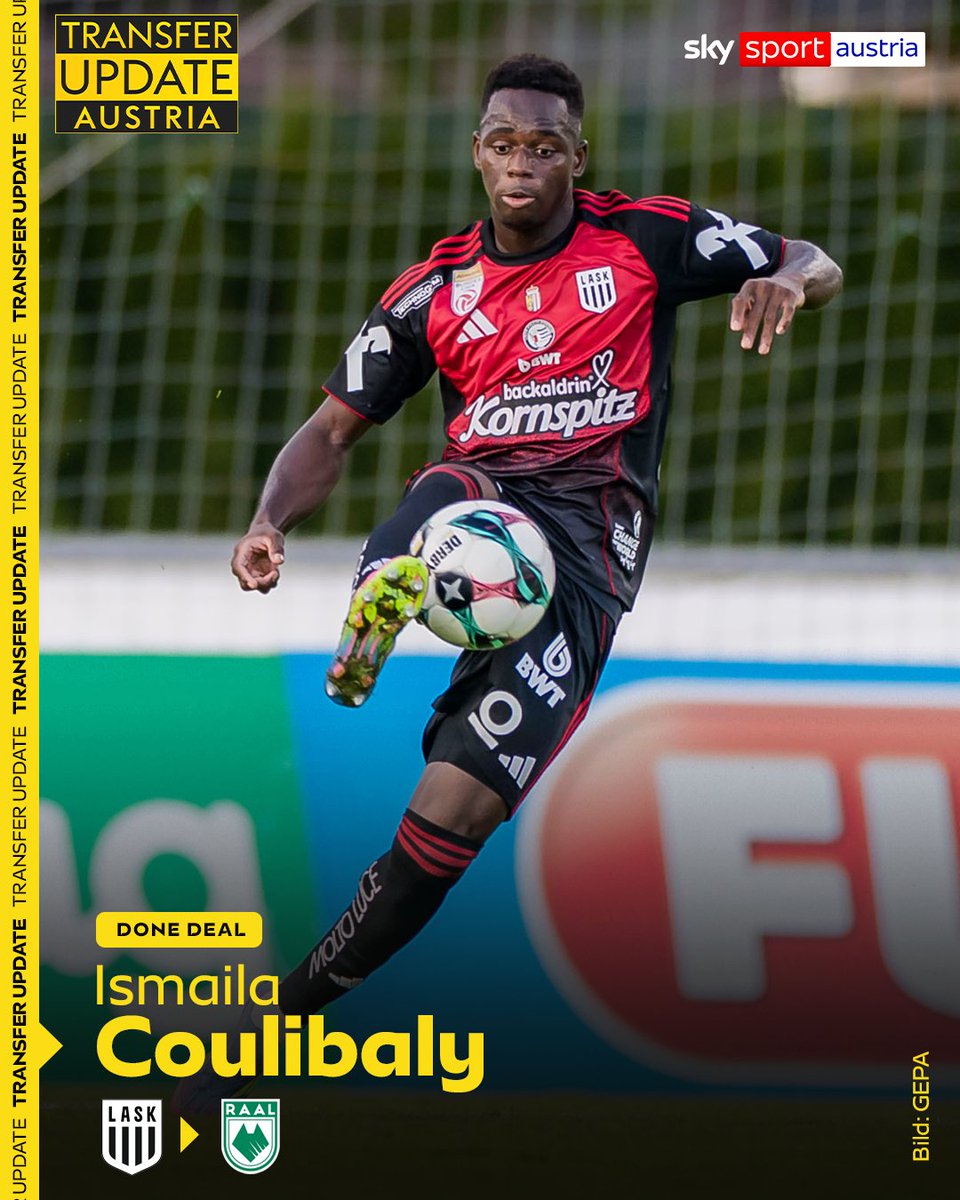 SkySportAustria's tweet photo. Ismaila Coulibaly verlässt den LASK nach eineinhalb Saisonen und wechselt in die belgische Jupiler Pro League zu RAAL La Louvière! 🇧🇪
👉 https://t.co/Pf4nyG3kpN
#SkyBuliAT #inundaut #LASK https://t.co/AaO4yq3UPy