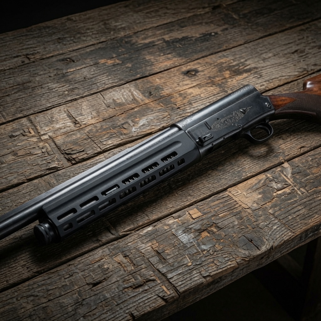 HagaDefense's tweet photo. Throwback to an old favorite — the Browning A5 with a custom M-LOK handguard!

Years ago I built this prototype M-LOK handguard for a customer to bring a little modern versatility to this classic shotgun. It never made it to production, but I’ve been getting messages about it for years from folks who saw it and wanted one for their own A5.

Would you guys be interested in seeing this one brought back? Drop a comment below if you’d like to see the Browning A5 M-LOK handguard become a reality, and tag a fellow A5 owner who might want in on this!

#browninga5 #auto5 #browningauto5