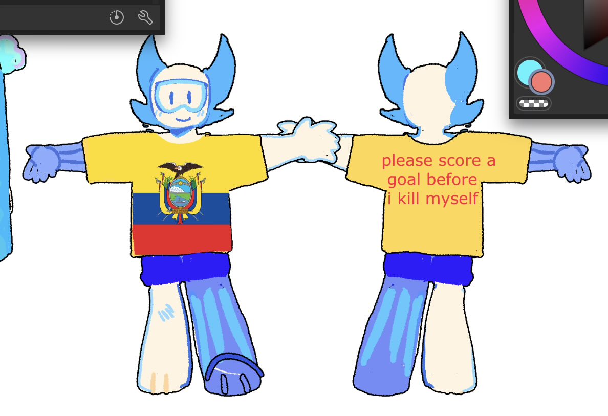 katanapilled's tweet photo. i get to see ecuador’s world cup match in person today and here’s the mood https://t.co/rRkEHQr2UP