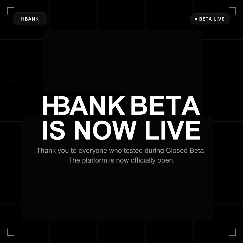HBankCash's tweet photo. HBank Beta is Officially LIVE on @hedera 

Now anyone can trade perps and prediction markets (Link to the dapp in the 1st comment).

Thanks to all our Closed Beta testers 🫡