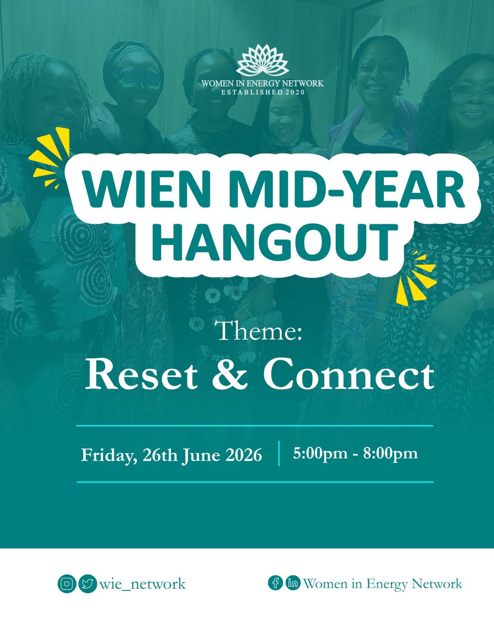 WIENetwork's tweet photo. The WEN Mid-year hangout is tomorrow!!!

It is time to pause, reflect, and celebrate our collective journey. We are thrilled to invite you to The WIEN Midyear Hangout—a special hybrid gathering designed for meaningful connections, networking, relaxation, and fun.

#WIENMidyear https://t.co/2e3Z8pRifX