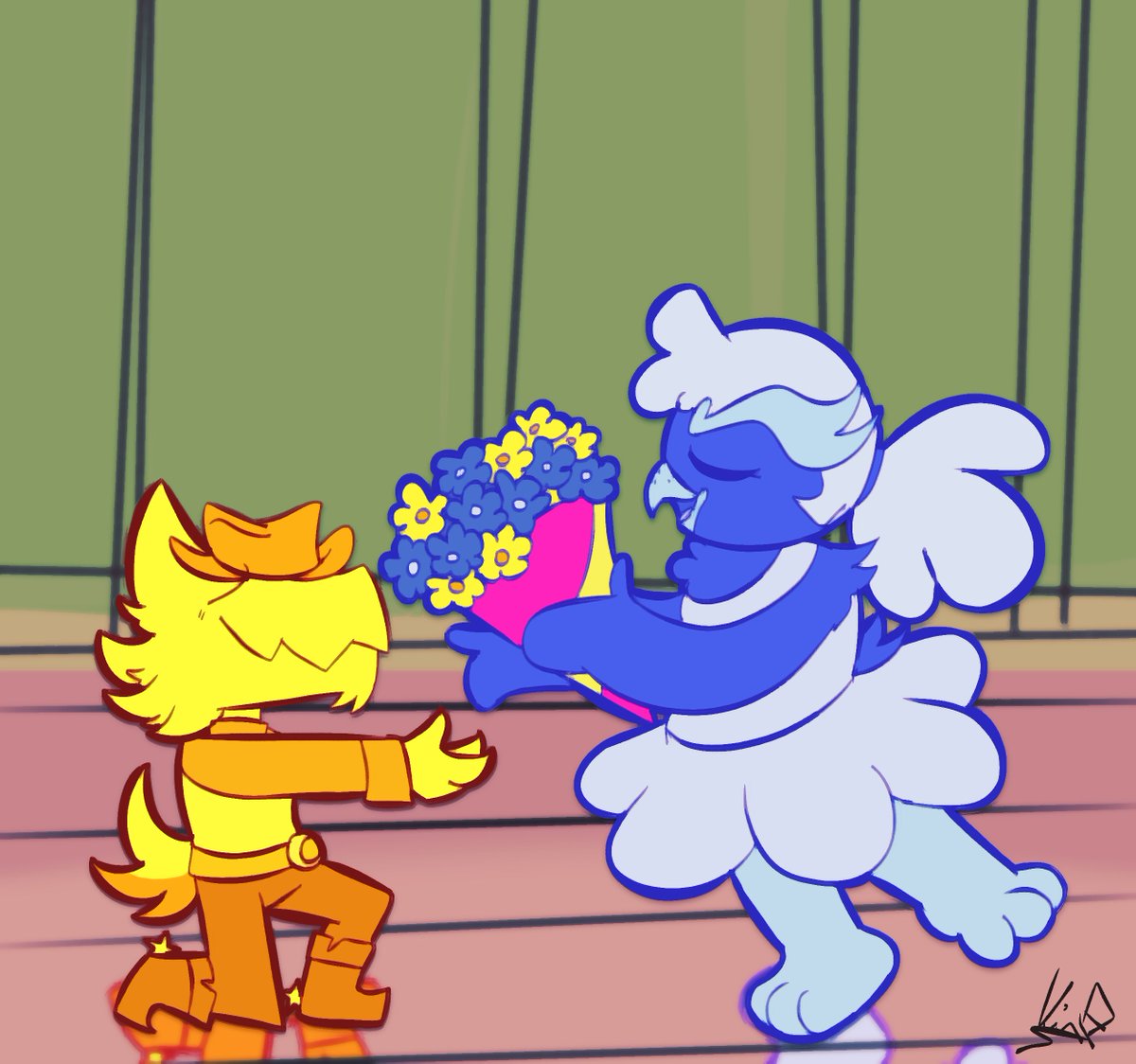 talentless_hat's tweet photo. #Deltarunespoilers
Blue and Yellow were so Discotraincore omg,,,,
(pinche capítulo estuvo re bueno pero re gay xddd)
#MyHart #AHIT #Discotrain https://t.co/usJIukWJOe