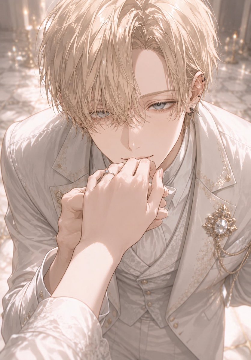 dby81rt's tweet photo. #ﾇの四飼AIイラスト生成集 
できたよ♡
指輪嵌めるとこ違ったりして意外と難しい😭😭
多少は甘く見てね🥺 https://t.co/ljI45OrhDu