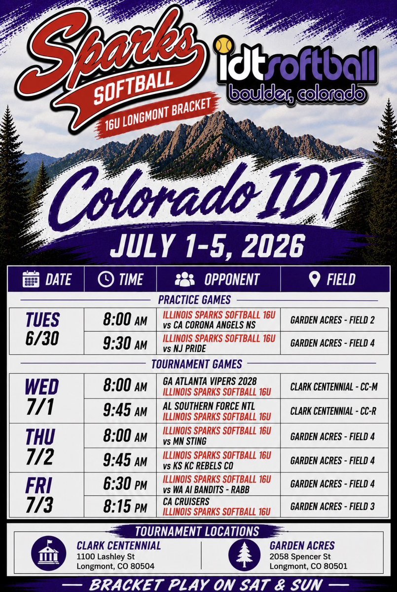 KaylaHoward2027's tweet photo. Come check us out @Sparks16uJP the IDT in Colorado!!📍
@LindsayFico @StetsonSoftball @FAUSoftball @NDsoftball @UIC_Softball @EIU_Softball @Jmay7777 @jparrott3 https://t.co/HbOpC86fnE