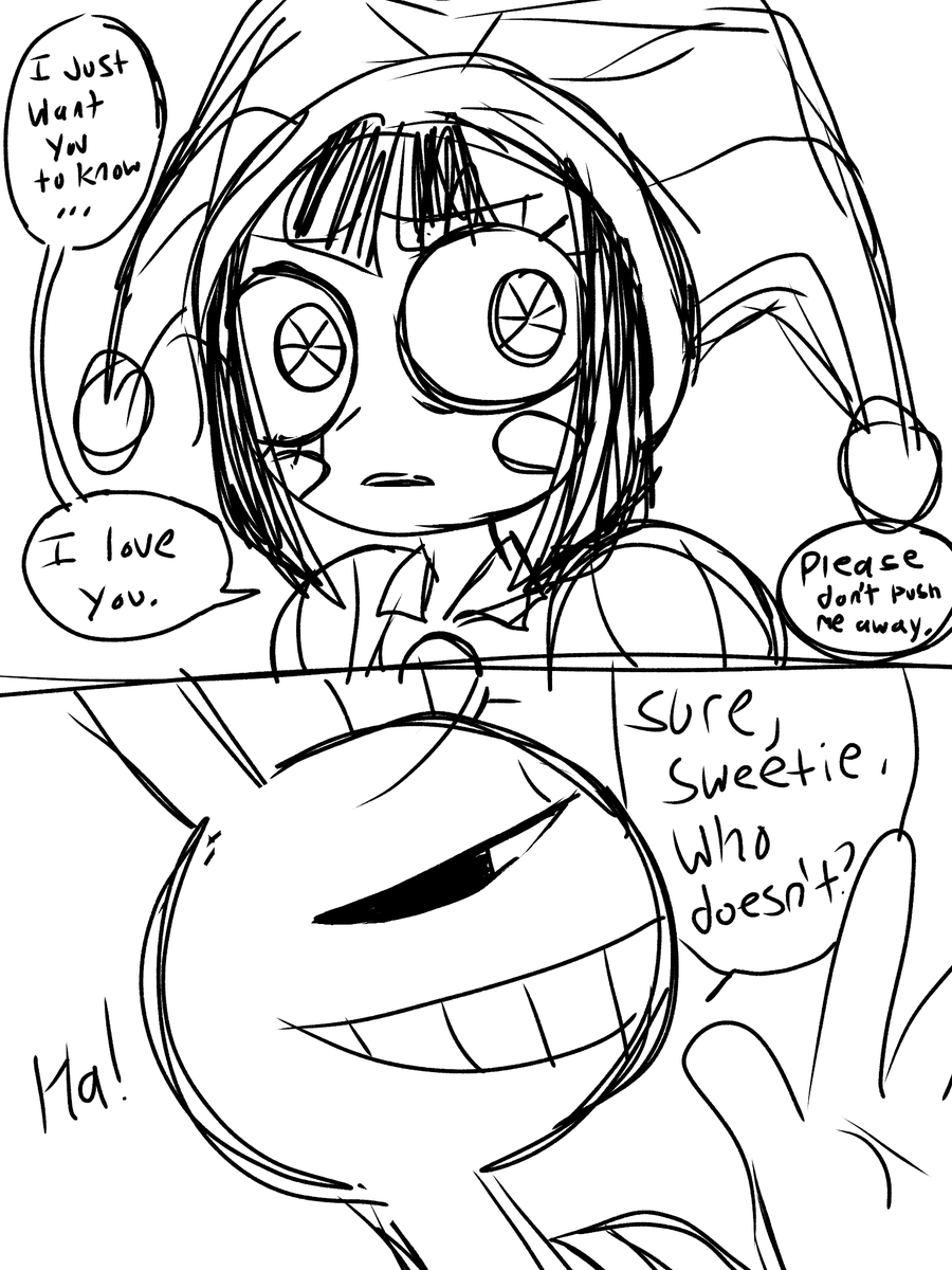 Abbybablybrooks's tweet photo. (🃏)No clue where I'm going with this, my brain just said: Hey, make an angsty #Funnybunny comic 

Part 1/??? https://t.co/hwWubTIs6y
