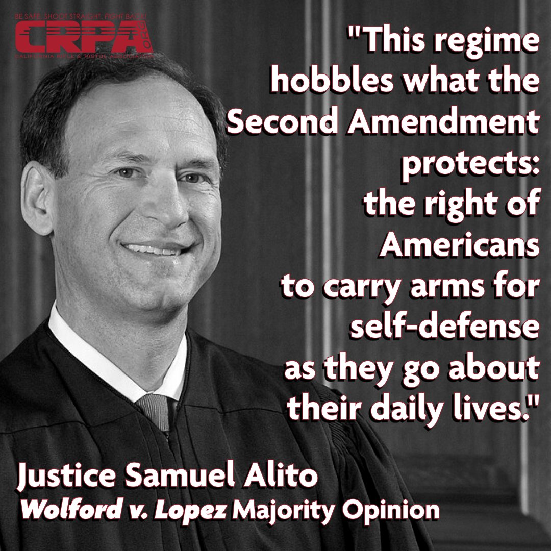 CRPAnews's tweet photo. We couldn't have put it better ourselves!
Justice Alito concisely squashes Hawaii's overreaching "sensitive places" law.  CRPA celebrates today's decision and we look forward to renewing our challenge to California's similar law in May v. Bonta.

Join us! https://t.co/BNCtfKnHUe https://t.co/tEOHtHCD9G