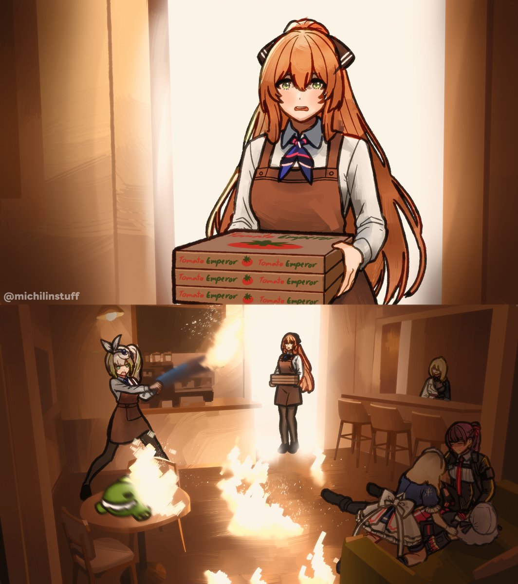 MichilinStuff's tweet photo. Acting manager Sharkry!⭐️
#GirlsFrontline2Exilium 
#ドールズフロントライン2 
#少前2追放 https://t.co/h5CiwJInHH