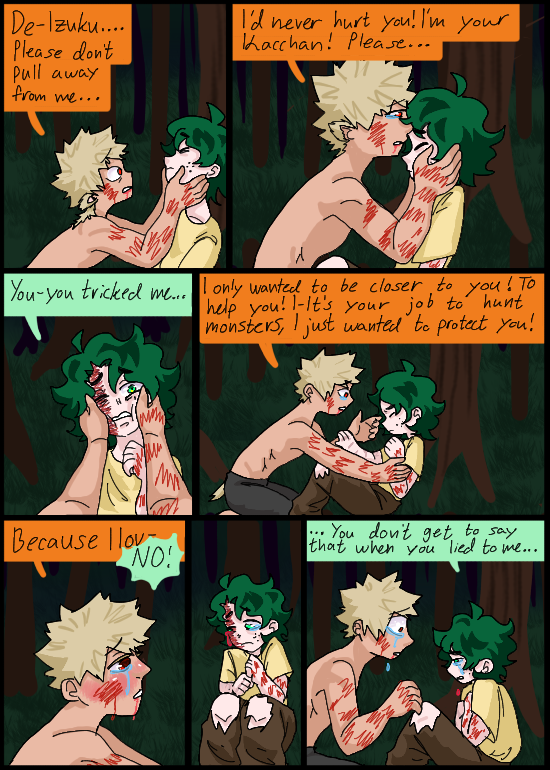 Jejja20's tweet photo. I started watching "Grim" and I feel like I can make it about bkdk..........

So sad deku and kacchan doodle :(

But it's ok!! ^^ https://t.co/E9gboCEGrY