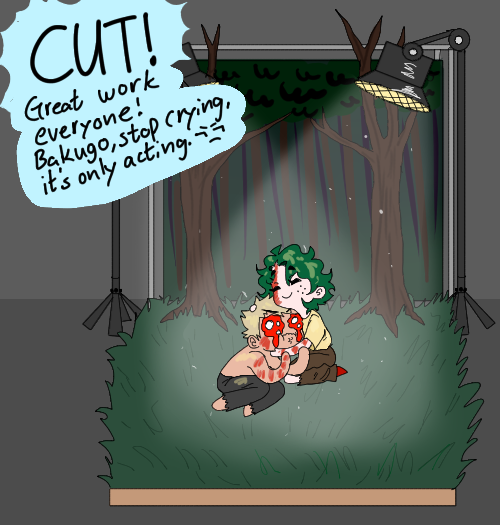 Jejja20's tweet photo. I started watching "Grim" and I feel like I can make it about bkdk..........

So sad deku and kacchan doodle :(

But it's ok!! ^^ https://t.co/E9gboCEGrY