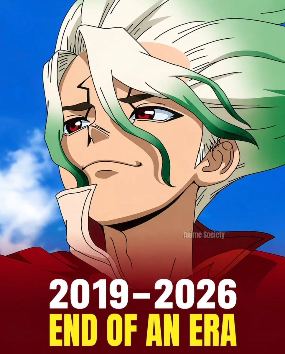 animeposts's tweet photo. After 7 Years, Dr. Stone Anime Has Officially Ended Today 🕊️💔 https://t.co/iJMiFzYqUq