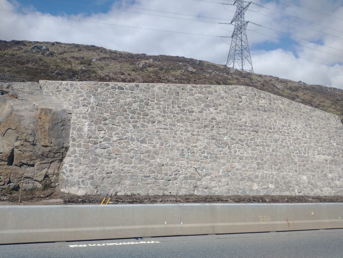 jmlcontracts's tweet photo. North wall at Drumochter ✅ Scaffold down, time to start wall number two. Onward and upward! #CivilEngineering #GabionWalls #ScotlandConstruction #ProjectComplete https://t.co/bXPFf123iF