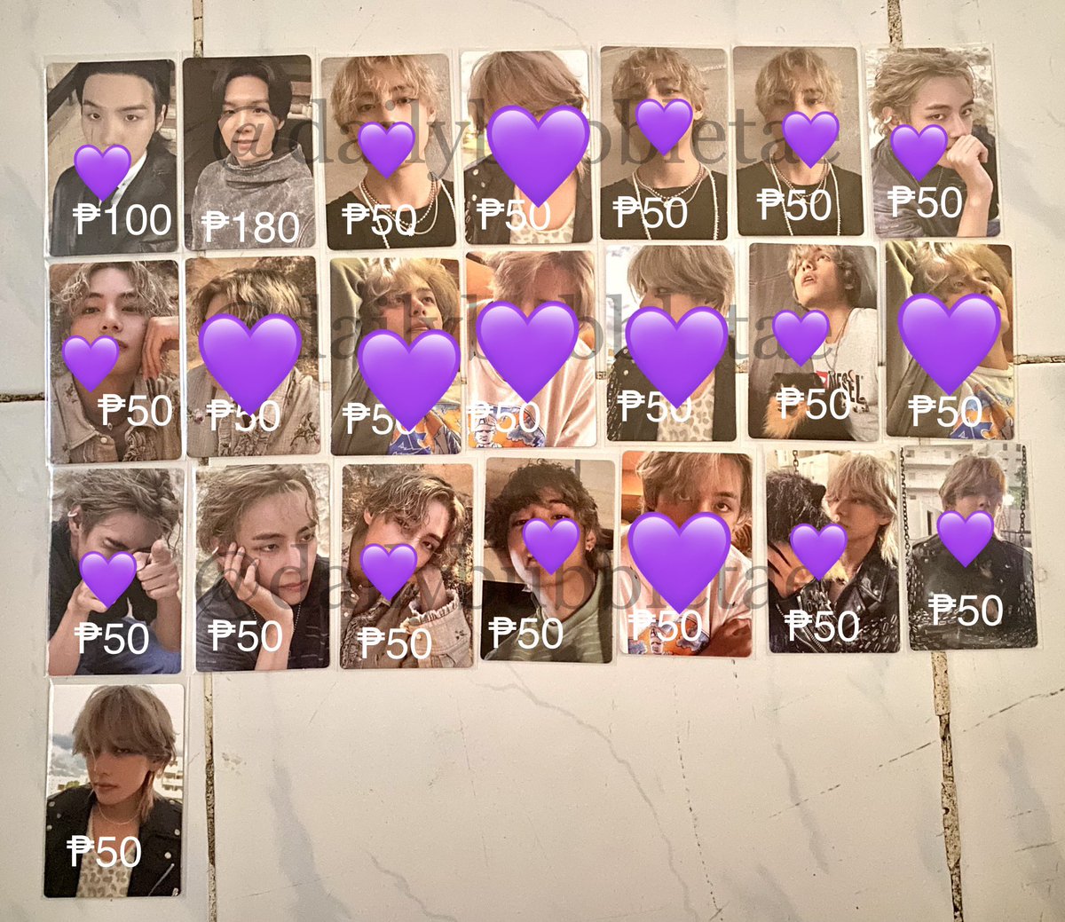 dailybubbletae's tweet photo. — available pc’s as of todayy !

💜 = sold https://t.co/kob8flHJSF