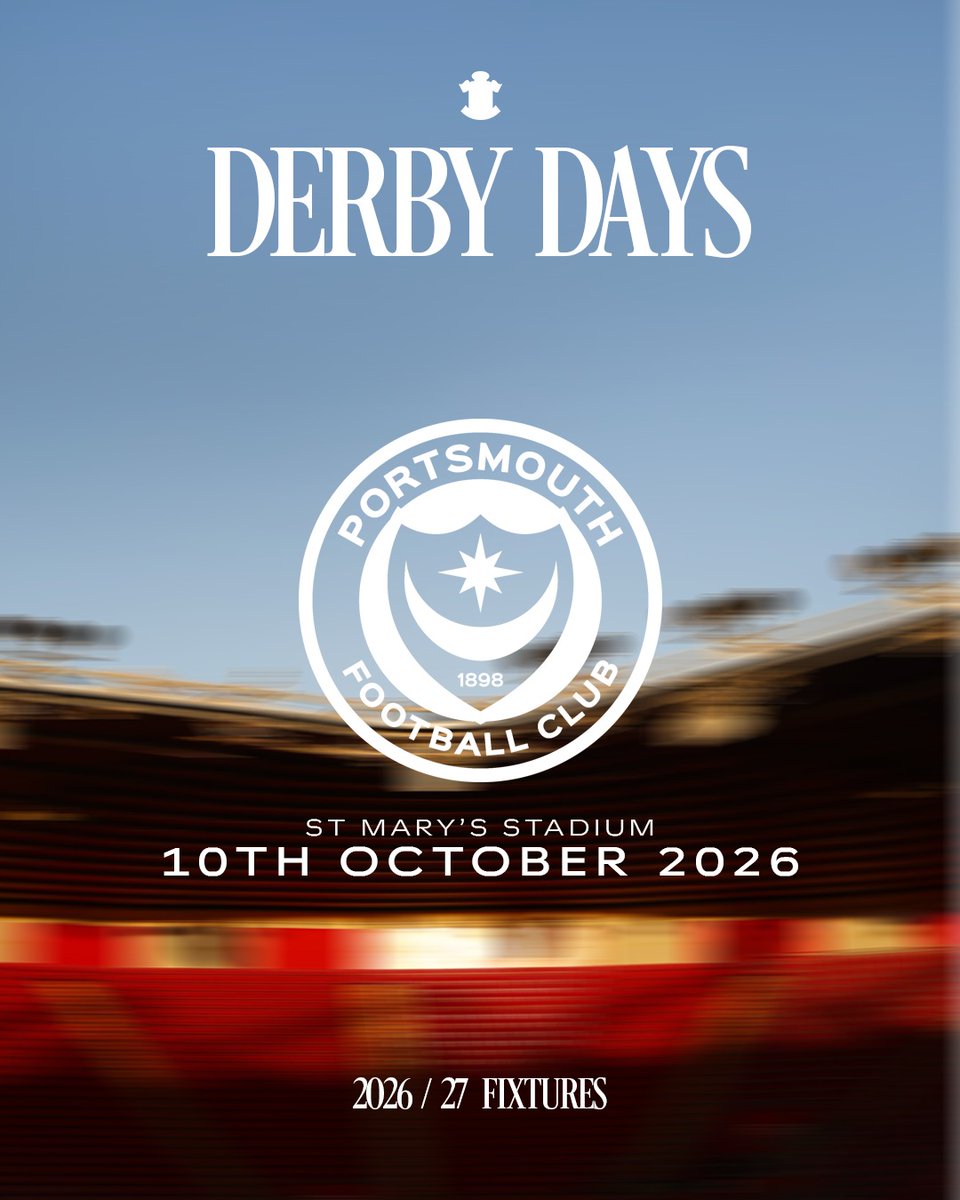 SouthamptonFC's tweet photo. Those derby dates 😏