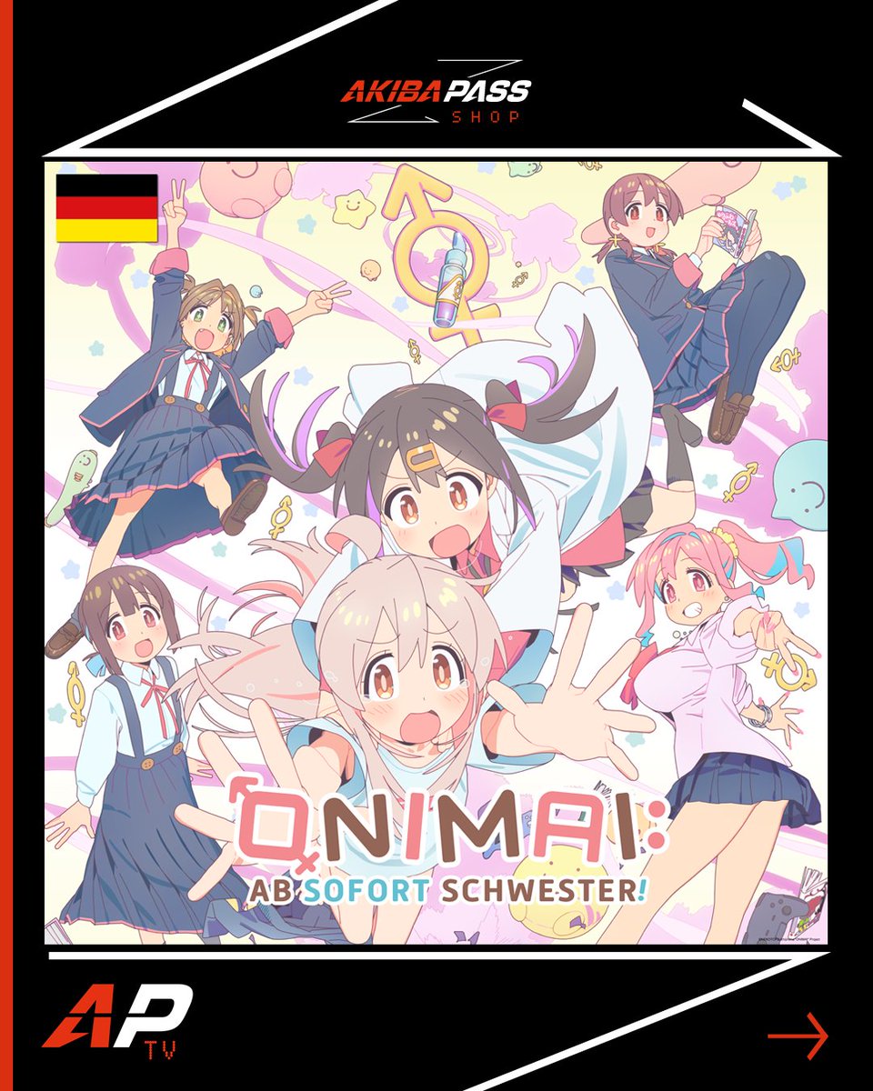 AKIBAPASS's tweet photo. Zusätzlich bekommen diese Titel nun den deutschen Dub nachgereicht:

• ONIMAI: Ab sofort Schwester! - Season 1
• How I Attended an All-Guy's Mixer
• Demon Slave - Season 1

Wir wünschen euch einen dubbigen Sommer!
#Onimai #DemonSlave #HowIAttendedAnAllGuysMixer https://t.co/qa4XiMpRbW