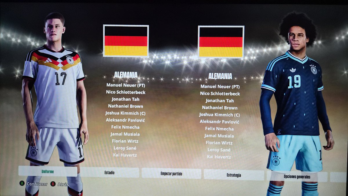 dimmub25's tweet photo. ALEMANIA WC 2026
New kits by KMC,  official rooster,  new stats https://t.co/bCZG6RFwLh