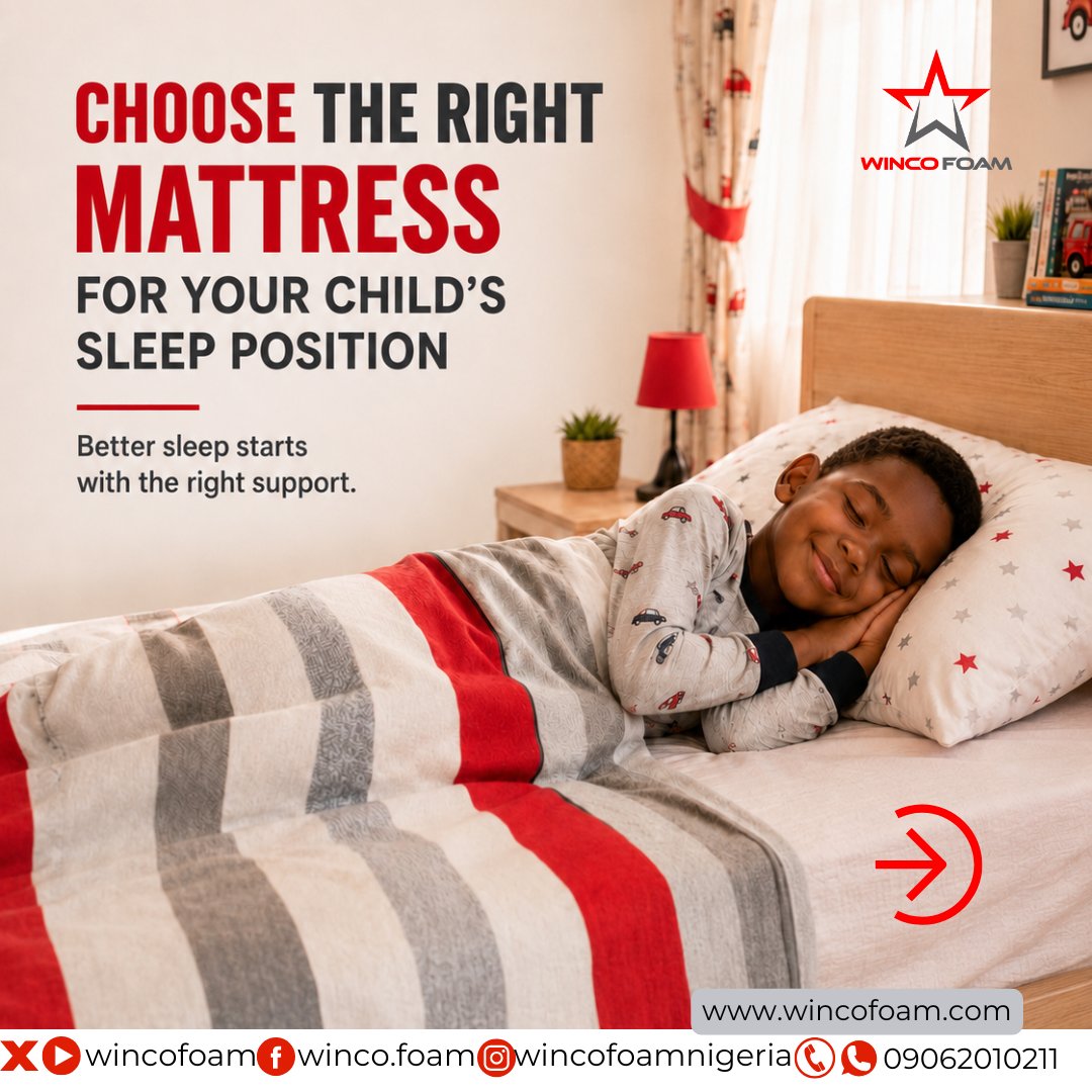 WincoFoam's tweet photo. Whether your child sleeps on their back, side, stomach, or changes positions through the night, Winco Foam has mattress options designed to give children the comfort and support they need for better rest.
https://t.co/l3NE7tw4Ty https://t.co/ETbOLSCXts