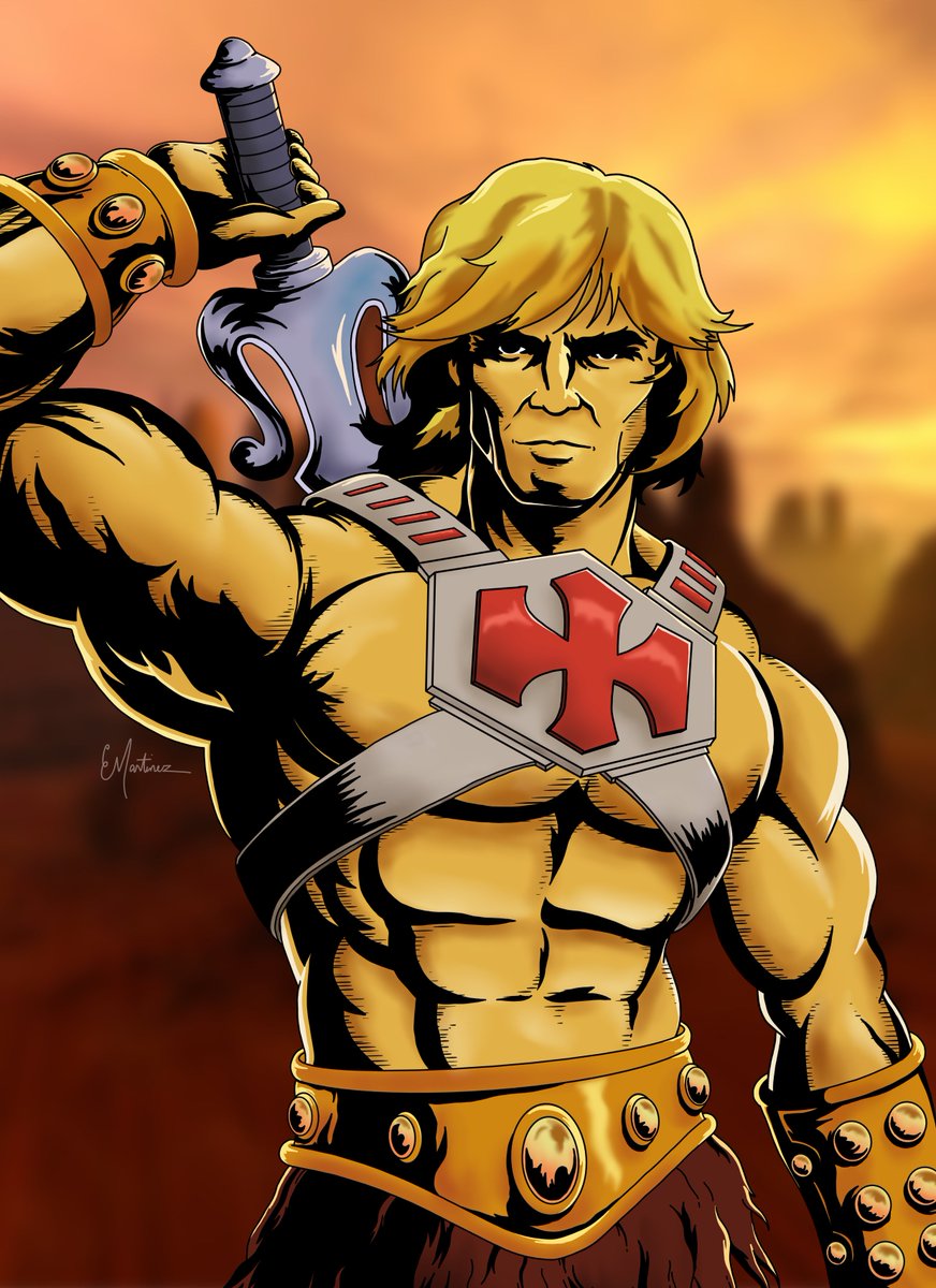 noelevz's tweet photo. By the power of Grayskull! ⚔️

Finished this He-Man fan art inspired by the classic Masters of the Universe cartoons.

#HeMan #MOTU #MastersOfTheUniverse #FanArt #DigitalArt https://t.co/lxhyQdl0GK