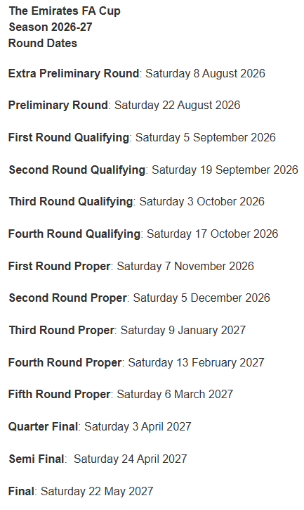 MatthewRushton7's tweet photo. FA Cup dates for this season if anyone's interested #bwfc https://t.co/g4Q8clGRC8