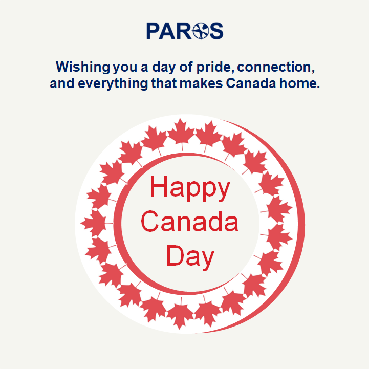 ParosCanada's tweet photo. A country is shaped not only by its history, but by the people, communities, and values that continue to move it forward every day.
Today, we celebrate the connections and shared experiences that make Canada home.
Happy Canada Day from all of us at PAROS. https://t.co/rUc2eE7tYp
