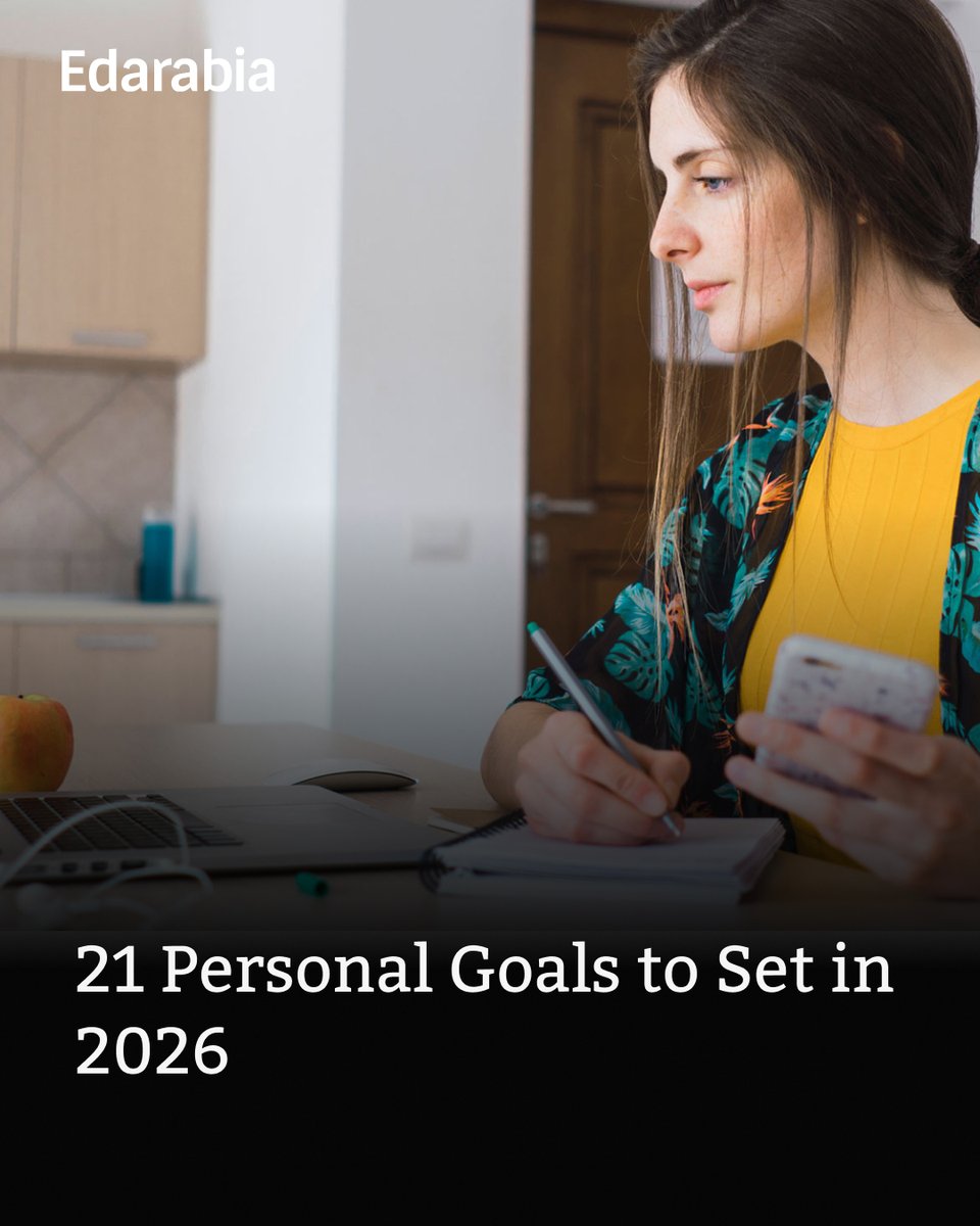 EdarabiaAR's tweet photo. Make 2026 your best year yet by setting meaningful goals that inspire personal growth, happiness, and success 🌟🎯

#PersonalGoals
 
Read More: https://t.co/CINTrOQlhb https://t.co/KrUDjXJZpc
